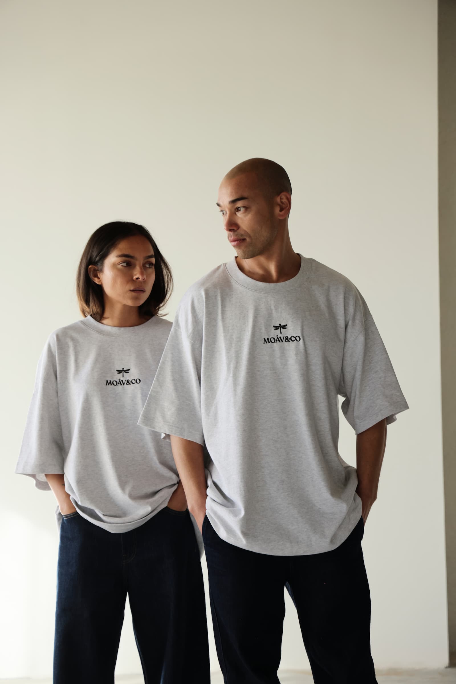 Camiseta CALM TEE - Cool Heather Grey