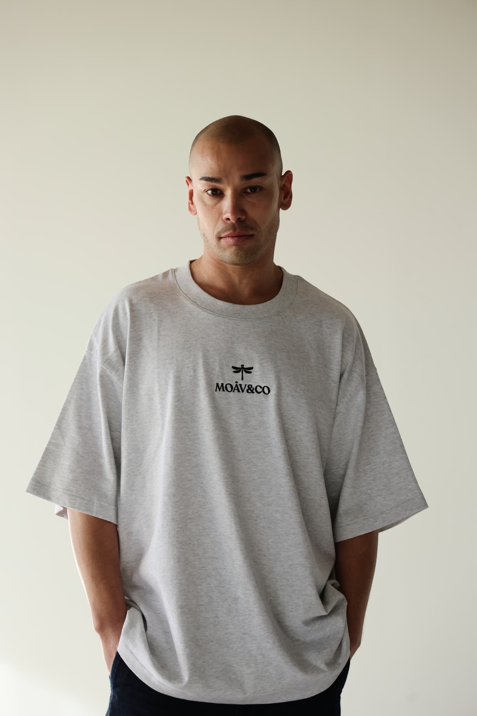 Camiseta CALM TEE - Cool Heather Grey